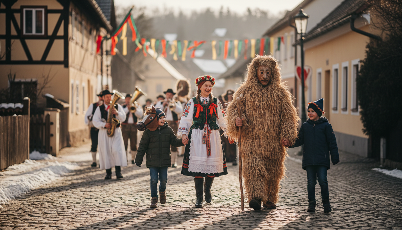 Masopust s dětmi: Kde zažít tradiční veselí v Česku