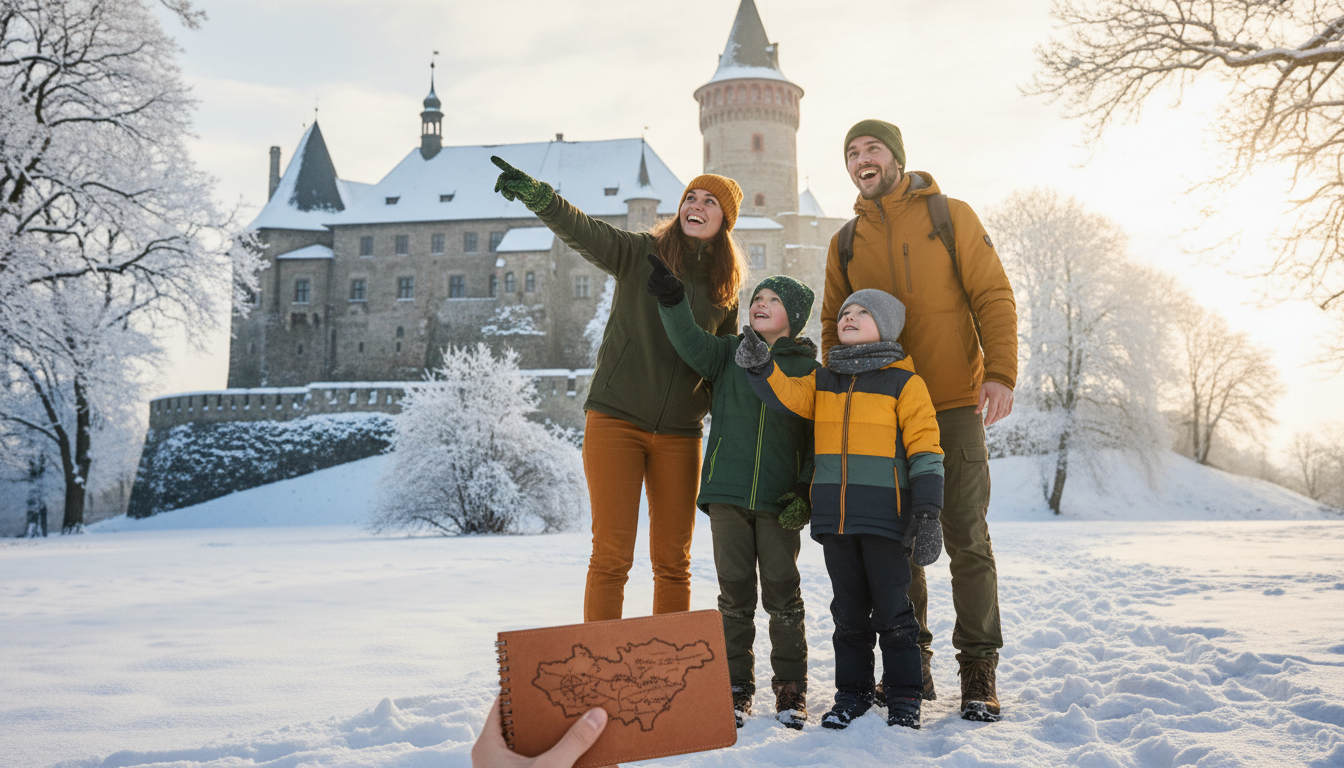 7 zimních hradů pro dobrodružství s dětmi v lednu